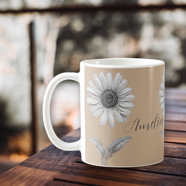 Anpassadet Flower för Daisy för kute Kaffemugg (Skapare uppladdad)