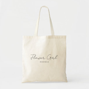 Anpassadet Flower Girl Tote med enkel Elegant Tygkasse