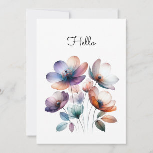 Anpassadet Flowers Watercolor Illustration