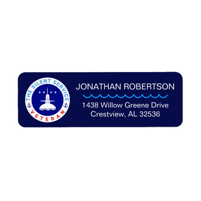 Anpassadet för elegant av tystnadsplikt returadress etikett (Framsidan)