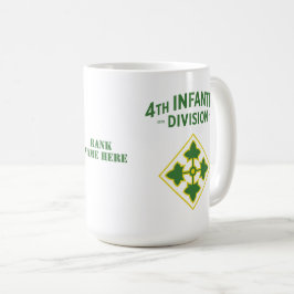 anpassadet för fjärde infantry Division Kaffemugg