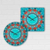 Anpassadet för Gratitude Aqua Teal Mandala