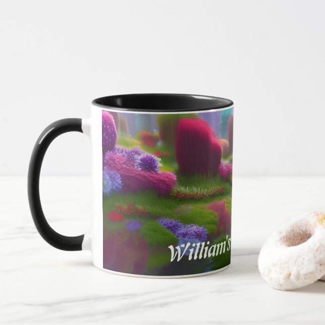 Anpassadet för Personlig av William's Morgon Tea Mugg (Med munk)