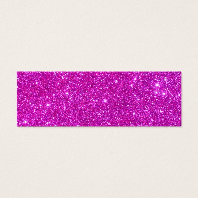 Anpassadet  för rosa Glitter Gnistra Litet Visitkort (Framsidan)