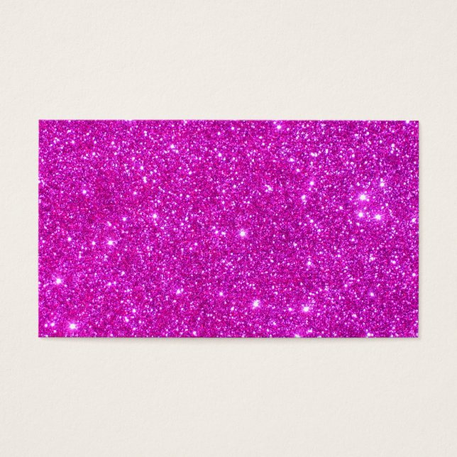 Anpassadet  för rosa Glitter Gnistra Visitkort (Framsidan)