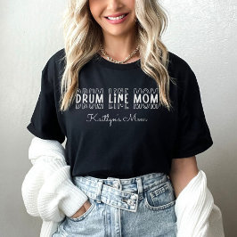 Anpassadet för trumlinjemarkering för band Mamma T Shirt
