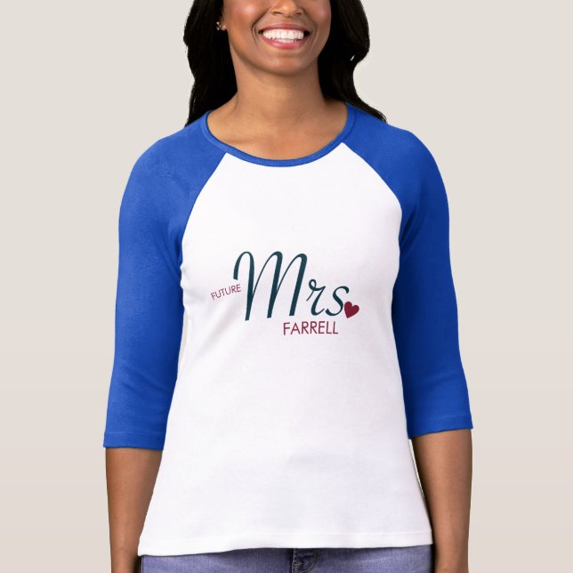 Anpassadet Framtiden Mrs.T-Shirt Tee (Framsida)