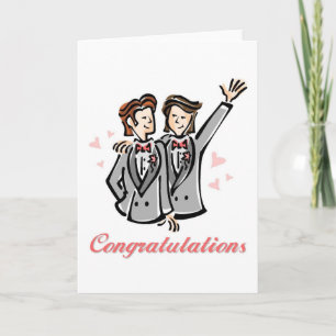 Anpassadet Gay Bröllop Card (manar) Kort