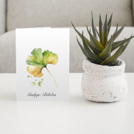 Anpassadet Ginkgo Biloba Anteckningskort