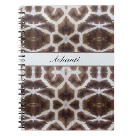 Anpassadet Giraffe mönster safari stil Anteckningsbok