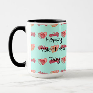 Anpassadet Glad Alla hjärtans dag Heart Lastbil Mu Mugg
