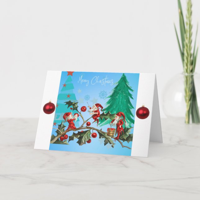 ANPASSADET GOD JUL & GOTT NYTT ÅR HELGKORT (Framsida)