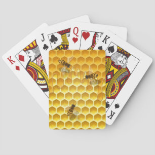 Anpassadet Golden Honeycomb med bin Casinokort