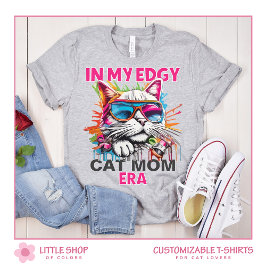 Anpassadet Graffiti Stil Cat Mamma T Shirt