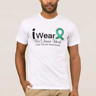 Anpassadet ha på sig jag levercancerbandet t-shirt