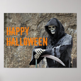 Anpassadet Halloween Grim Reaper Poster