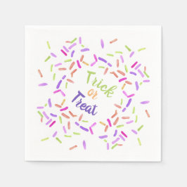 Anpassadet Halloween Sprinkles Bus eller godis Pappersservett