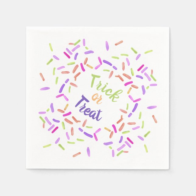 Anpassadet Halloween Sprinkles Bus eller godis Pappersservett (Framsidan)