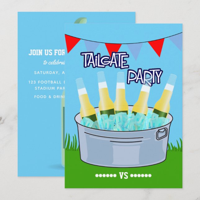Anpassadet Händelsekatellgate Party Inbjudningar (Fram/baksida)