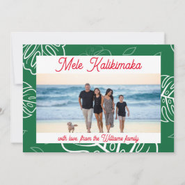 Anpassadet Hawaiian jul Mele Kalikimaka Julkort