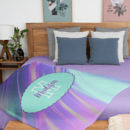 Anpassadet Holografisk Dreams Fleecefilt