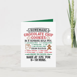 Anpassadet Homemade choklad chip cookies Helgkort