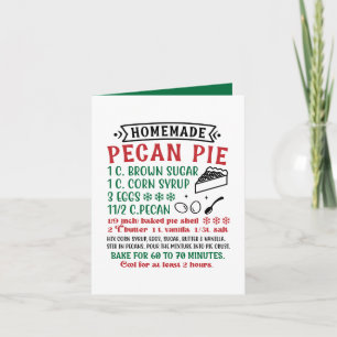 Anpassadet Homemade Pecan Paj recept Helgkort