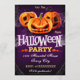 Anpassadet Inbjudningspumpor för halloween fest Inbjudningar