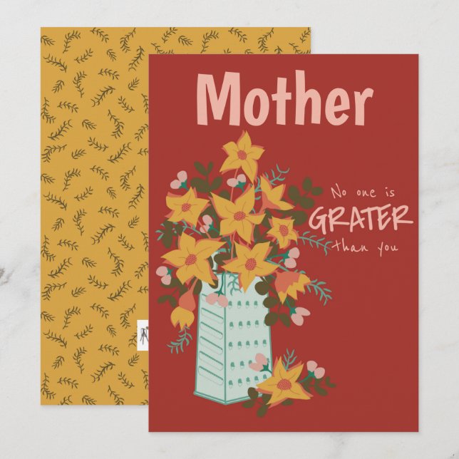 Anpassadet "Ingen är större" - gratulationskort Julkort (Fram/baksida)