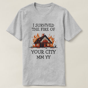 Anpassadet jag överlevde elden t shirt