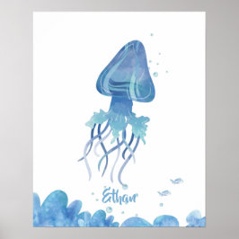 Anpassadet Jellyfish Serenity Poster