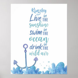 Anpassadet Jellyfish Serenity Poster