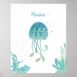 Anpassadet Jellyfish Tidal Comfort Poster