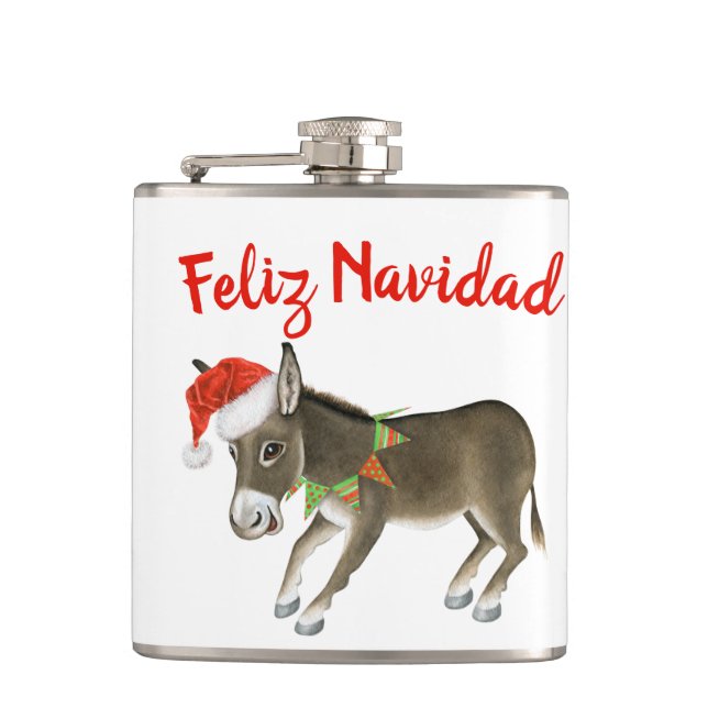 Anpassadet jul Burro Feliz Navidad Fickplunta (Framsidan)