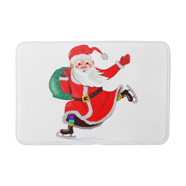 Anpassadet Jul Claus Gift Bath Mat Badrumsmatta (Framsidan)