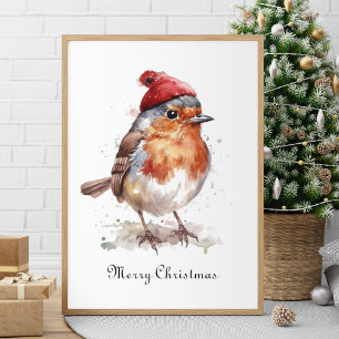 Anpassadet jul Red Robin Poster