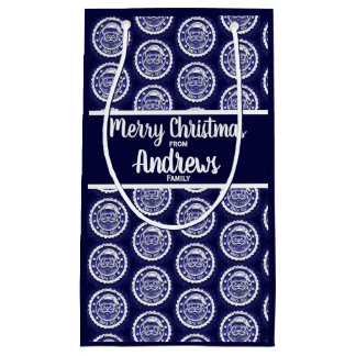 Anpassadet jultomten på Mörk blått