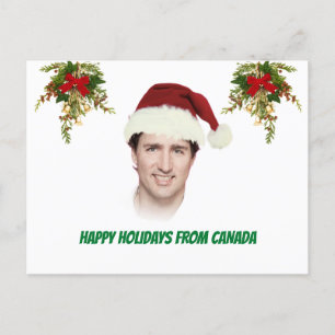 Anpassadet Justin Trudeau jul roligt Vykort