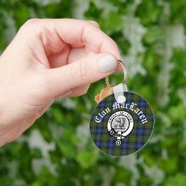 Anpassadet klan MacLaren Vapensköld Badge & Tartan Nyckelring