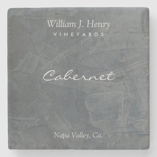 Anpassadet kritiserar stenvinunderlägg underlägg sten (Framsidan)