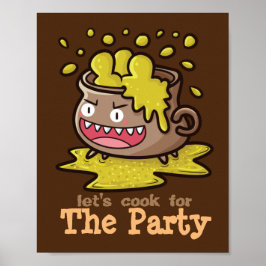 Anpassadet Låt oss Cook för Party Poster