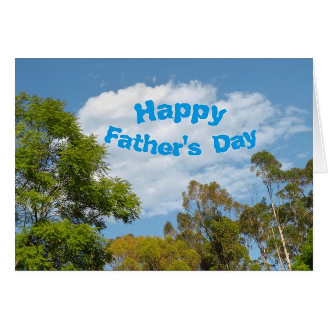 anpassadet "Lycklig Fars dag" Hälsningskort (Framsidan Horizontal)