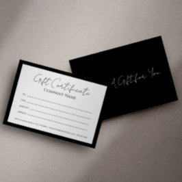 Anpassadet Mall för presentcertifikat