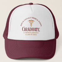 Anpassadet Maroon Guld Medical School Student