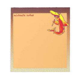 anpassadet med haj håller pennspinnar lustig teckn anteckningsblock