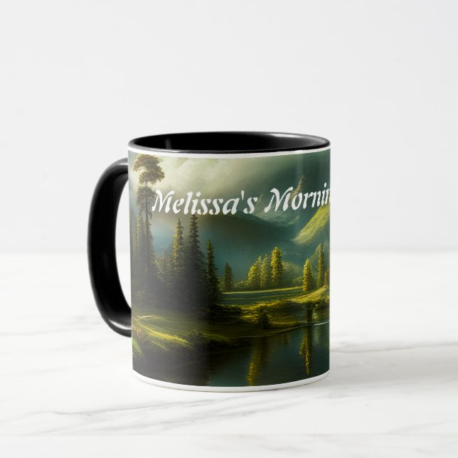 Anpassadet Melissa's God morgon Coffee Personlig Mugg (Framsida vänster)