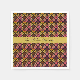 Anpassadet Mexican Dia de los Muertos Pappersservett