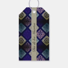 Anpassadet Mexican Dia de los Muertos Presentetikett