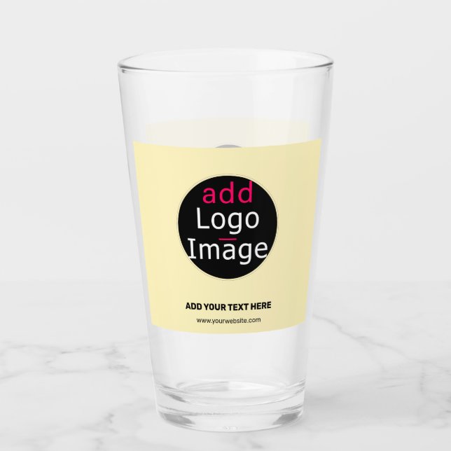 Anpassadet Modern Business Chic Lägg till Logotyp  Glaskopp (Framsida)