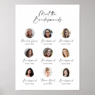 Anpassadet Möt introduktionen av Bridesmaids Poster